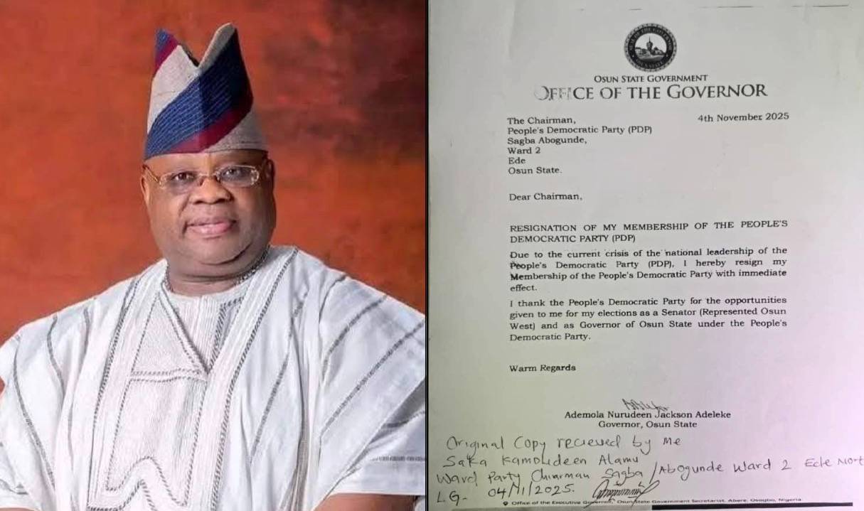 Osun Governor, Adeleke, Quits PDP
