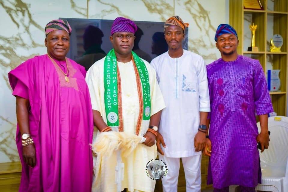 Osolo Decorated As Grand Royal Patron Of NYCN Isolo, Reaffirms Commitment To Youth Devt