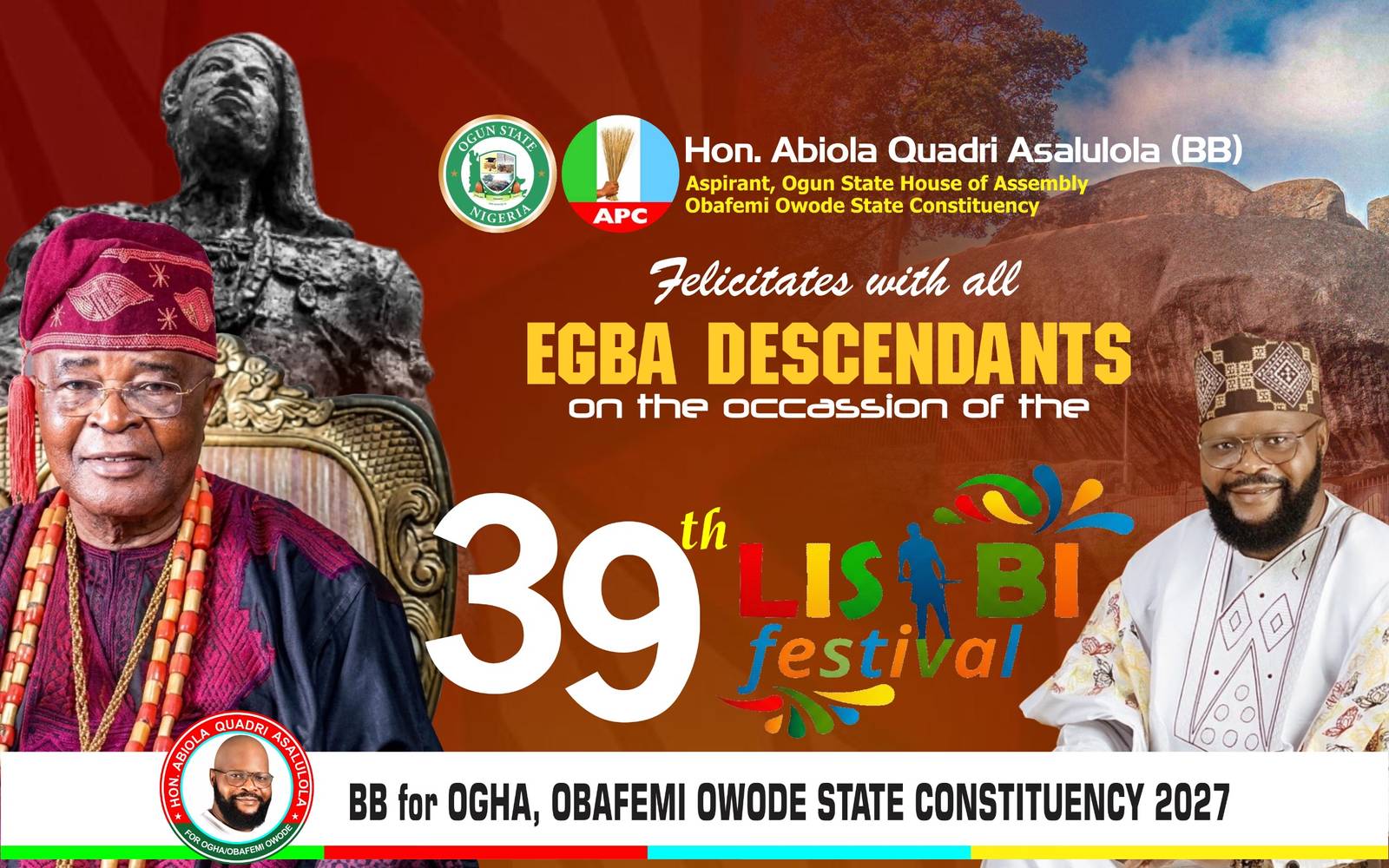 Asalulola Felicitates Alake, Egba Indigenes On 39th Lisabi Festival