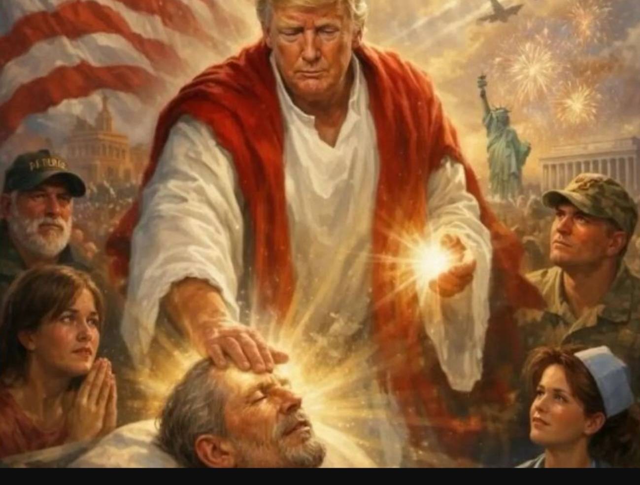 Trump Potrays Self As Jesus In AI Image As Feud With Pope Deepens