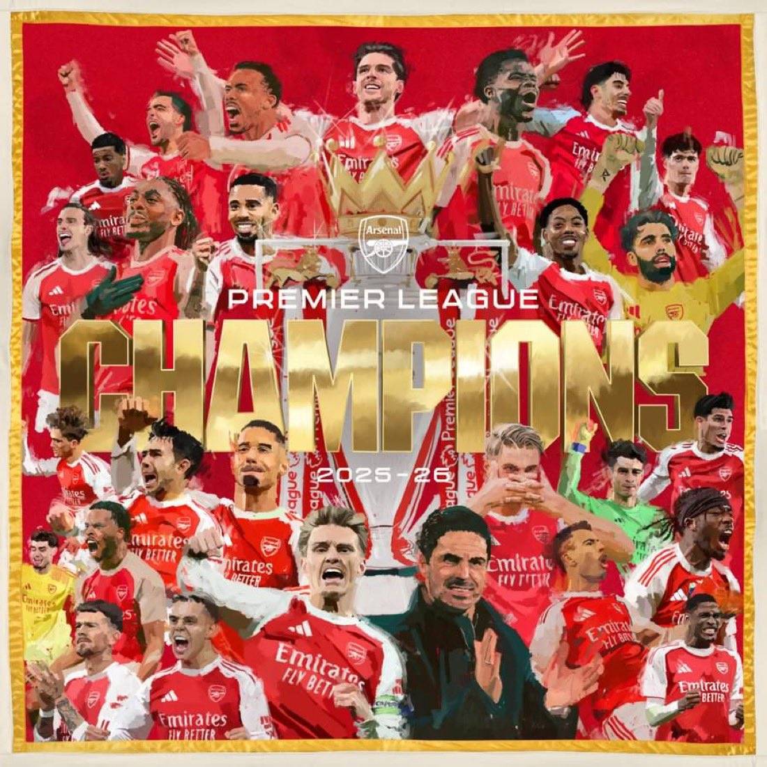 Arsenal Breaks 22 Years Draught, Wins EPL Title