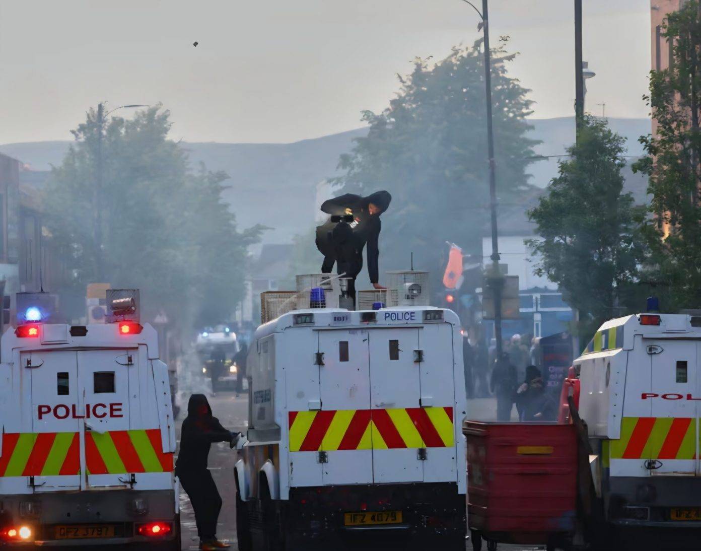 Violence Breaks Out In Belfast After Protests Over Knife Attack