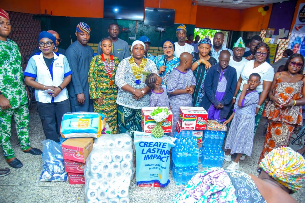 Rotary Club Of Isolo Kicks Off ‘Create Lasting Impact’ Year With Fellowship With People With Special Needs, Donates Welfare Packages