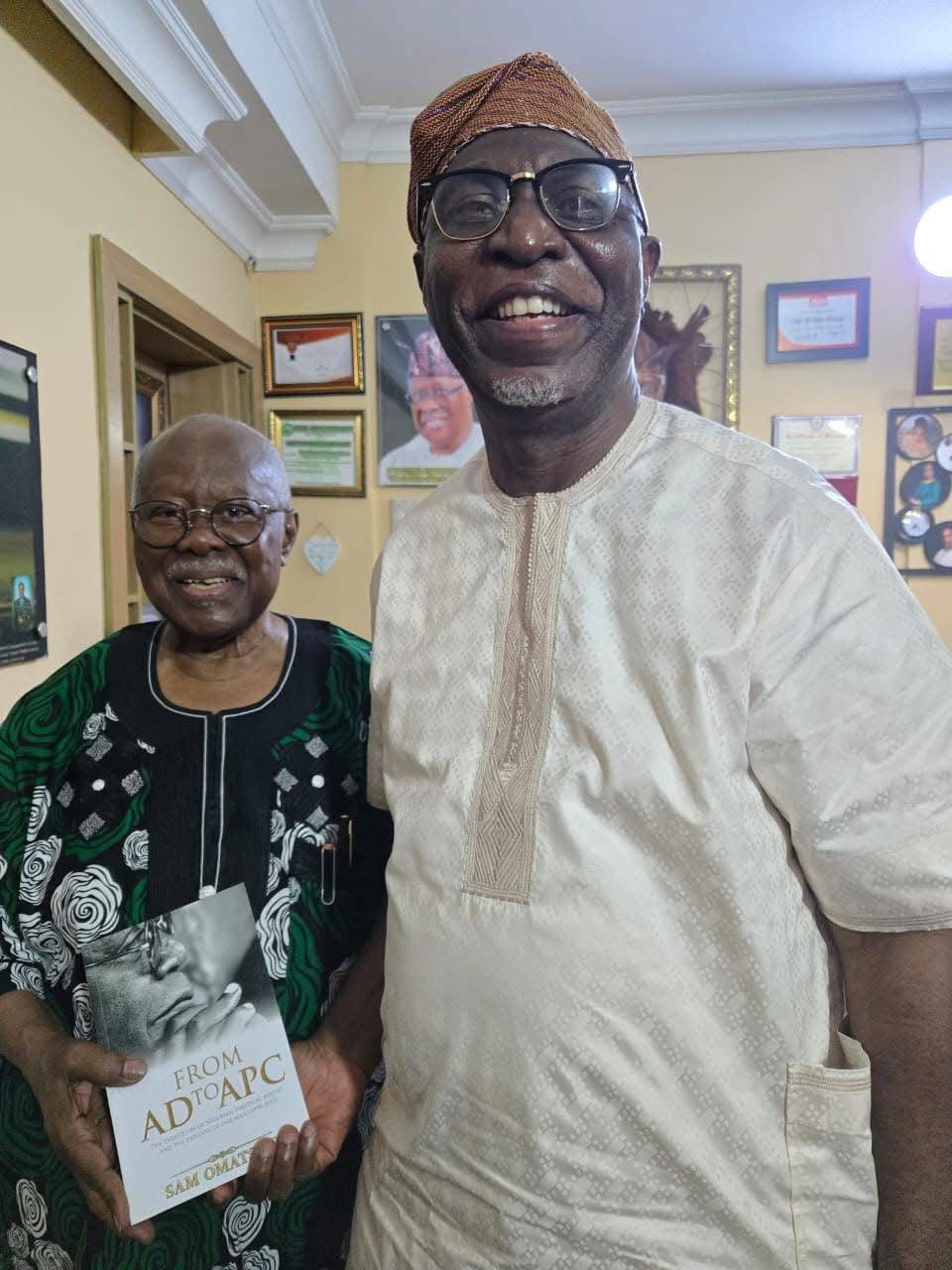 PHOTONEWS: Sam Omatseye Presents Book ‘From AD To APC’ To Bode George